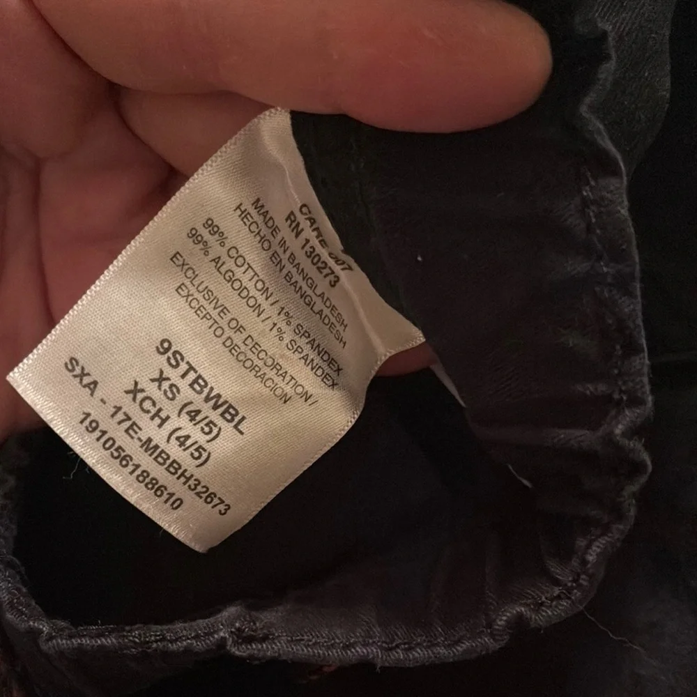 Wrangler Kids Navy Cargo Pants Boys XS 4/5 Used